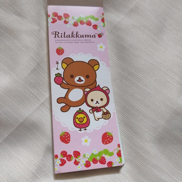 Rilakkuma Long Memo Note Pad | 12 Designs Inside | Cute Gifts Stationery - Picture 2 of 9